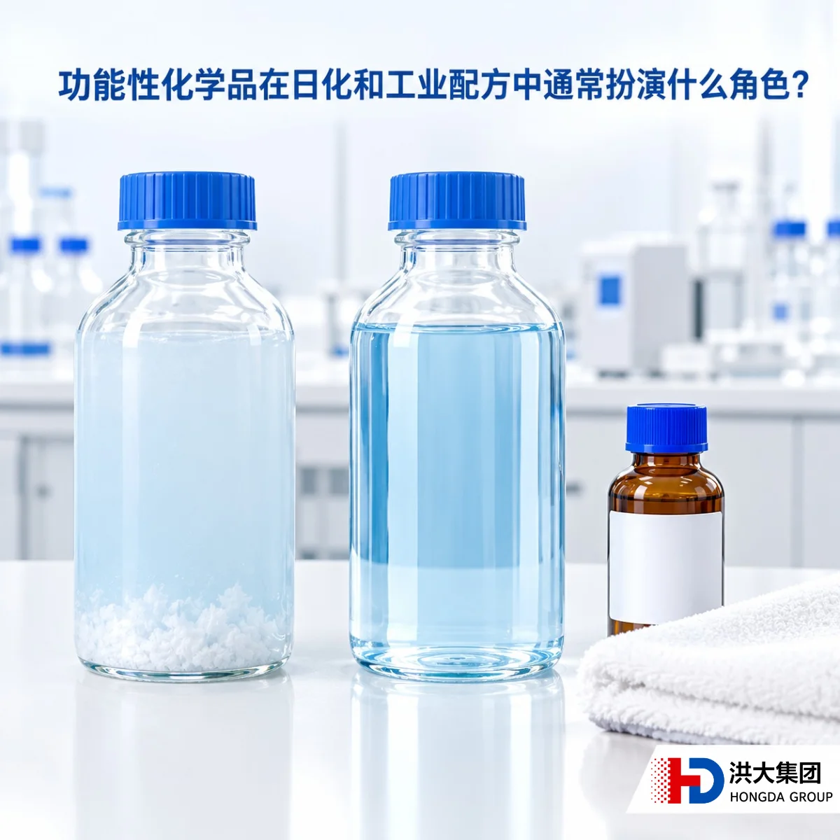 功能性化学品在日化和工业配方中通常扮演什么角色?