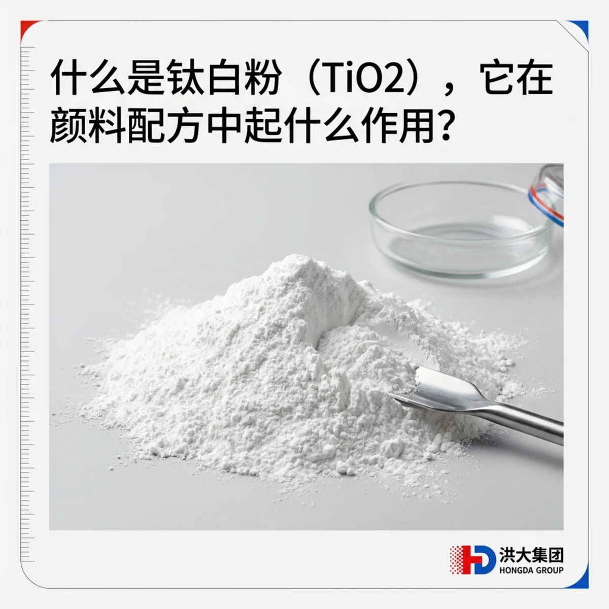 什么是钛白粉(TiO2),它在颜料配方中起什么作用?